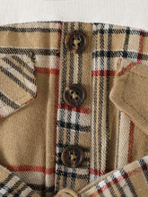 Load image into Gallery viewer, Girls Spliced Plaid Tie Waist Dress