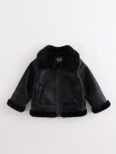 Load image into Gallery viewer, MARC & JANIE Boys Fleece Lined PU Leather Jacket