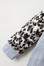 Load image into Gallery viewer, Girls Cheetah Leopard Pattern Contrast Hooded Jumpsuit