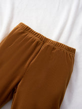 Load image into Gallery viewer, Kids Bear Applique Corduroy Pullover and Joggers Set