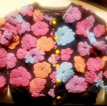 Load image into Gallery viewer, Glam V Luxe Flower Bomb Jacket with Puff Floral Flowers