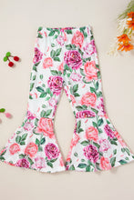 Load image into Gallery viewer, Baby Girls' Top and Floral Bell Bottoms Pants Set