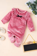 Load image into Gallery viewer, Baby Girls' Velour Jumpsuit