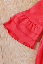 Load image into Gallery viewer, Toddler Girls' Peplum Top and Embroidered Jeans set