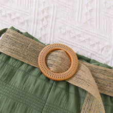 Load image into Gallery viewer, Kids Textured Bow Detail Top and Belted Shorts Set